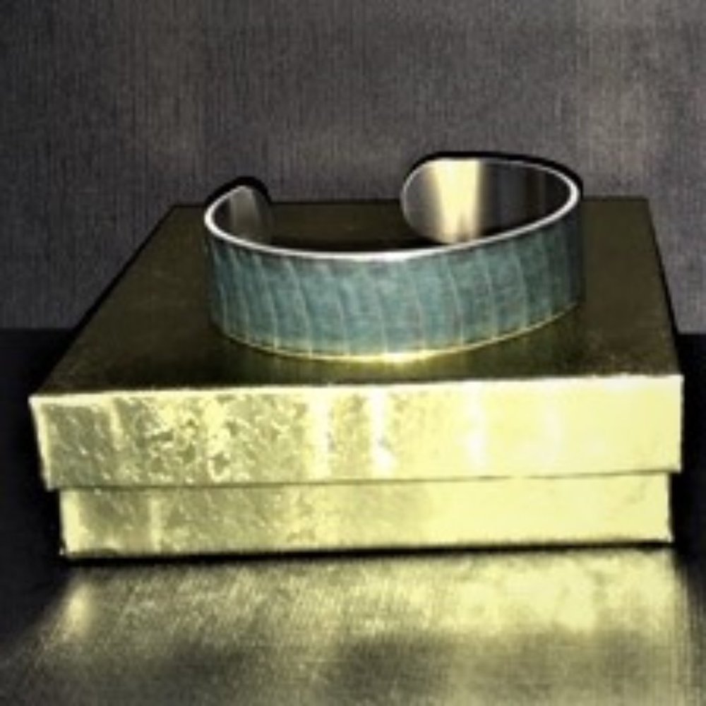 Guenther Snake Skin Cuff Bracelet. CA USA